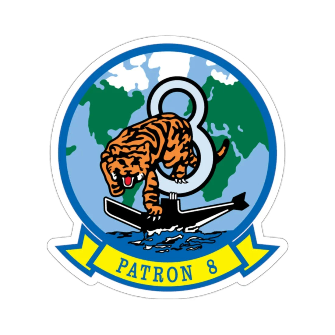 VP 8 PATRON 8 (U.S. Navy) STICKER Vinyl Die-Cut Decal 2 Inch - The Sticker Space