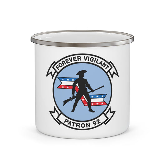 VP 92 Forever Vigilant Patron 92 (U.S. Navy) Enamel Mug 12oz-12oz-The Sticker Space