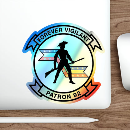 VP 92 Forever Vigilant Patron 92 (U.S. Navy) Holographic STICKER Die-Cut Vinyl Decal-The Sticker Space