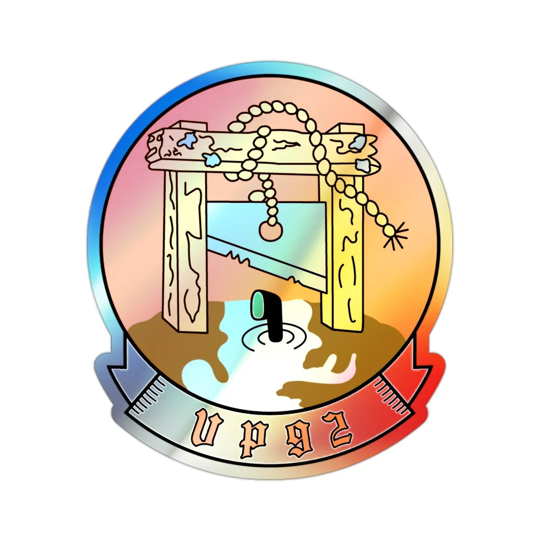 VP 92 Minutemen (U.S. Navy) Holographic STICKER Die-Cut Vinyl Decal 2 Inch Holographic - The Sticker Space