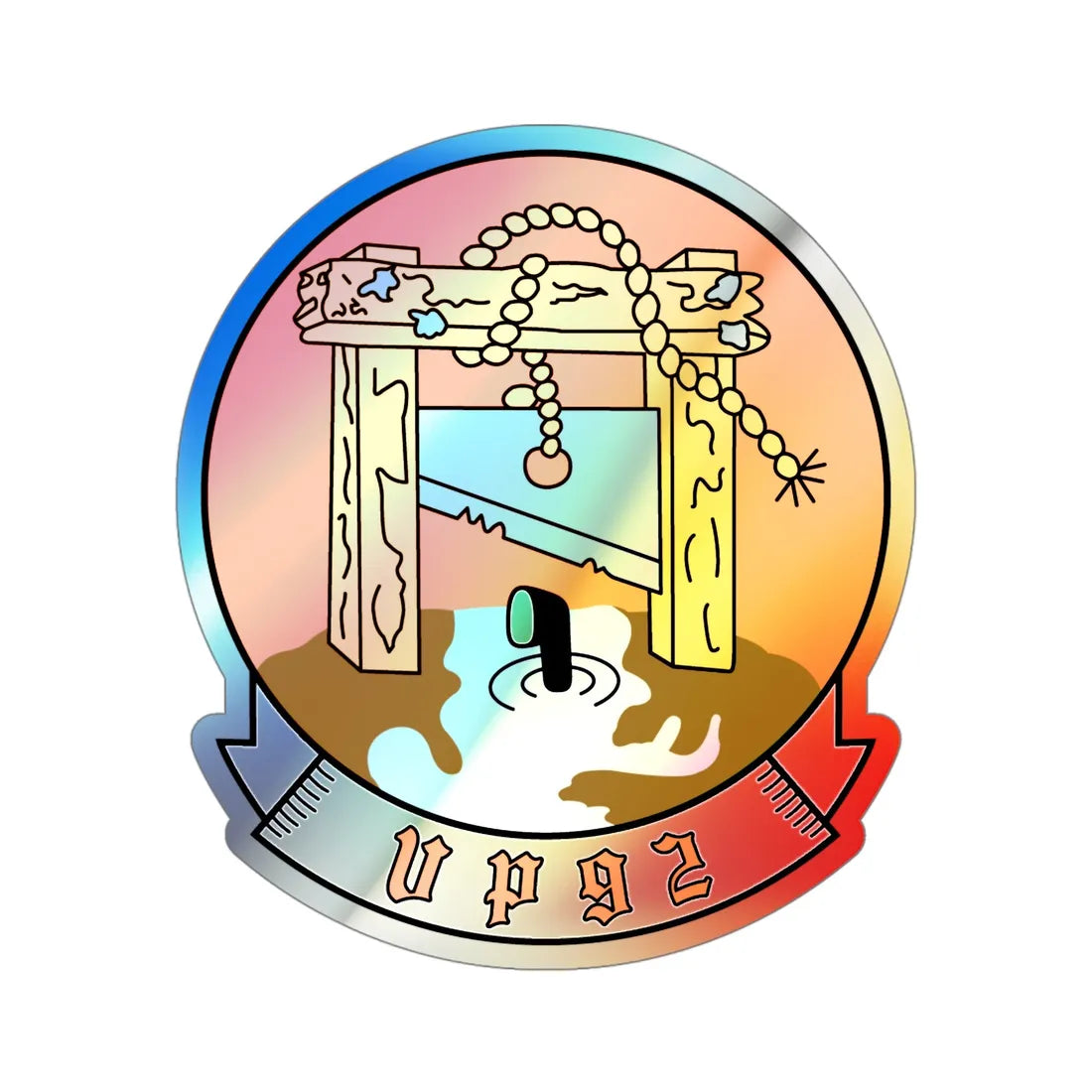 VP 92 Minutemen (U.S. Navy) Holographic STICKER Die-Cut Vinyl Decal 4 Inch Holographic - The Sticker Space