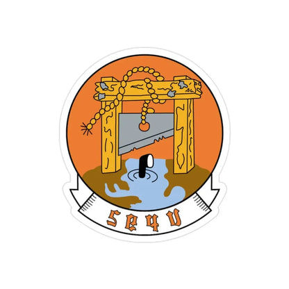 VP 92 Minutemen (U.S. Navy) REVERSE PRINT Transparent Die-Cut STICKER - The Sticker Space