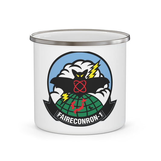 VQ 1 FAIRECONRON 1 World Watchers (U.S. Navy) Enamel Mug 12oz-12oz-The Sticker Space