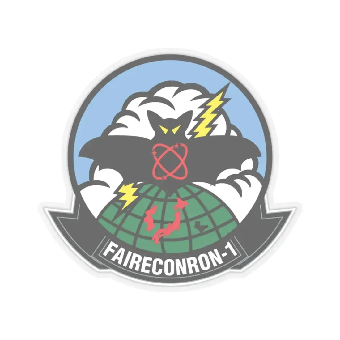 VQ 1 FAIRECONRON 1 World Watchers (U.S. Navy) STICKER Vinyl Kiss-Cut Decal 6 Inch Transparent - The Sticker Space