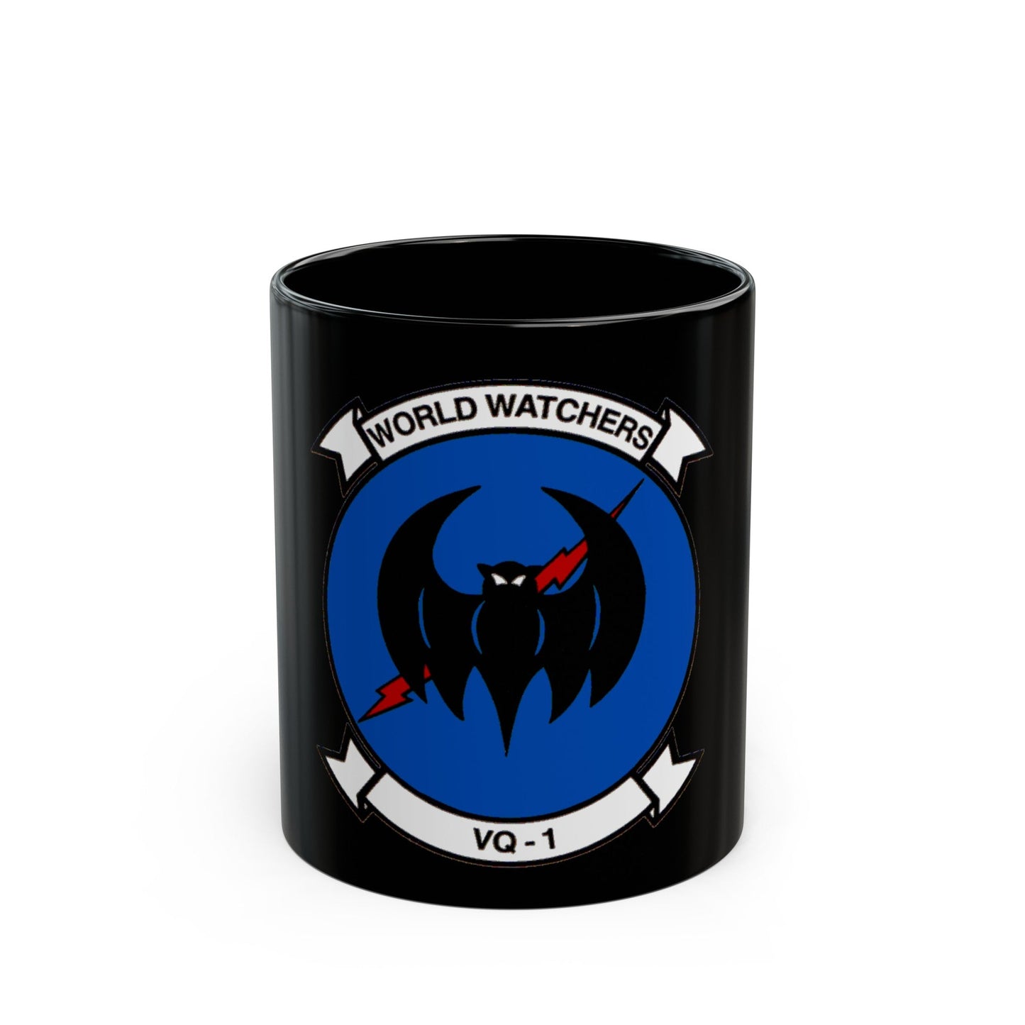 VQ 1 World Watchers v2 (U.S. Navy) Black Coffee Mug-11oz-The Sticker Space