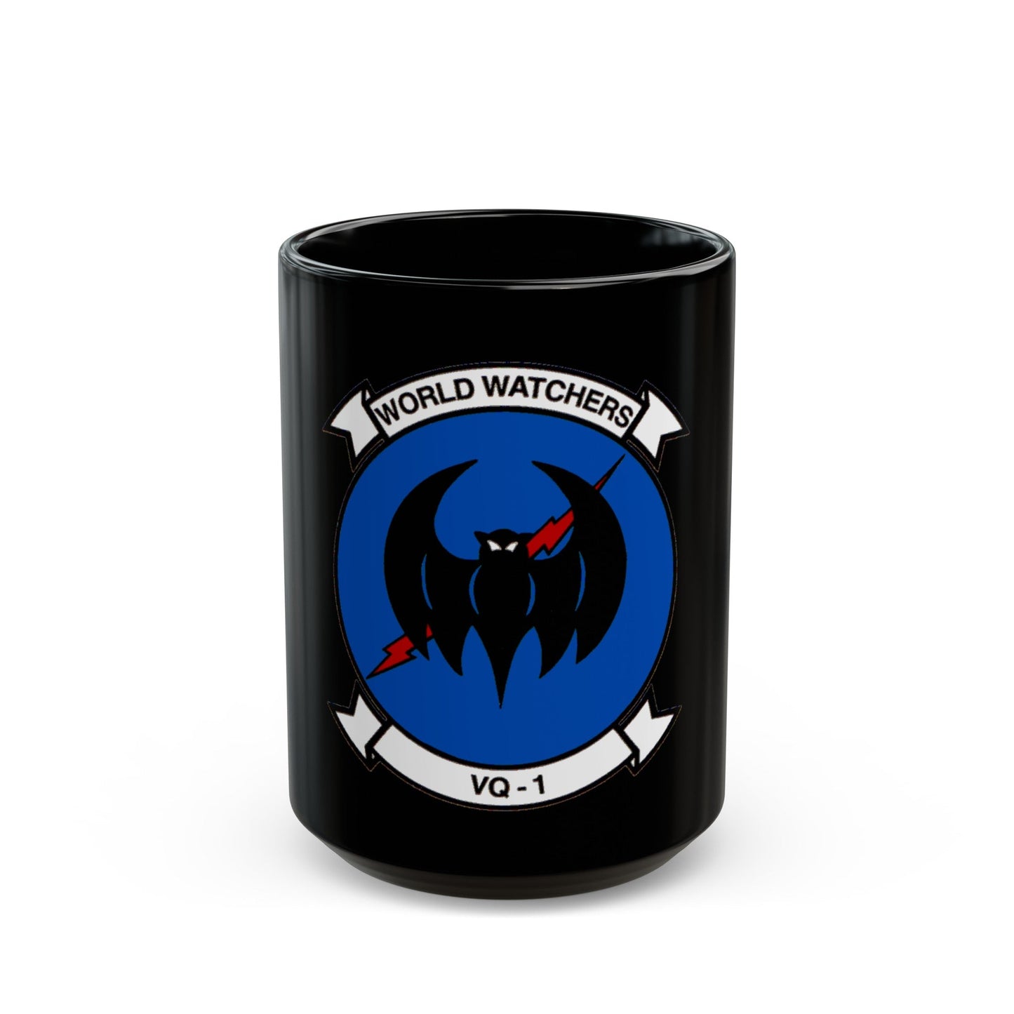 VQ 1 World Watchers v2 (U.S. Navy) Black Coffee Mug-15oz-The Sticker Space