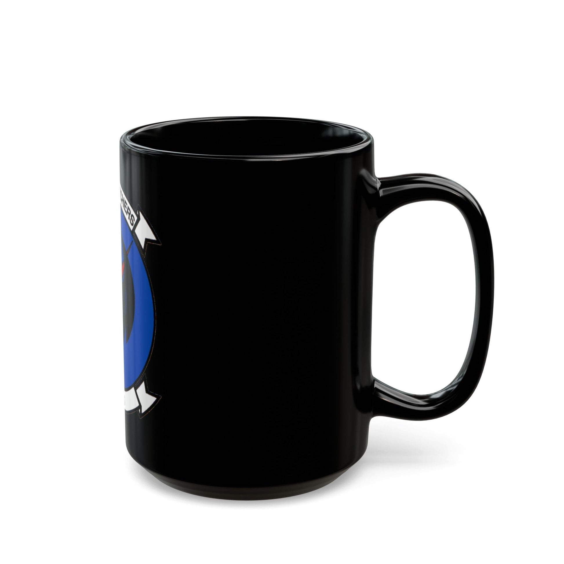 VQ 1 World Watchers v2 (U.S. Navy) Black Coffee Mug-The Sticker Space