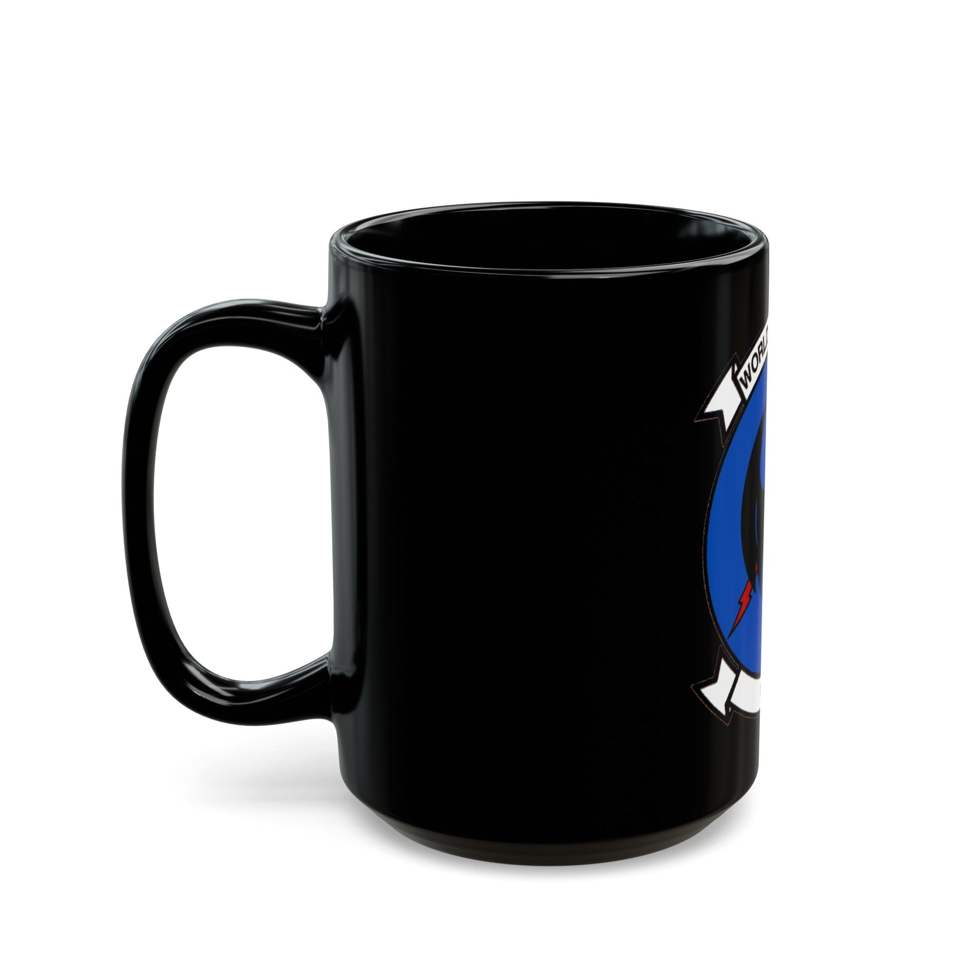 VQ 1 World Watchers v2 (U.S. Navy) Black Coffee Mug-The Sticker Space