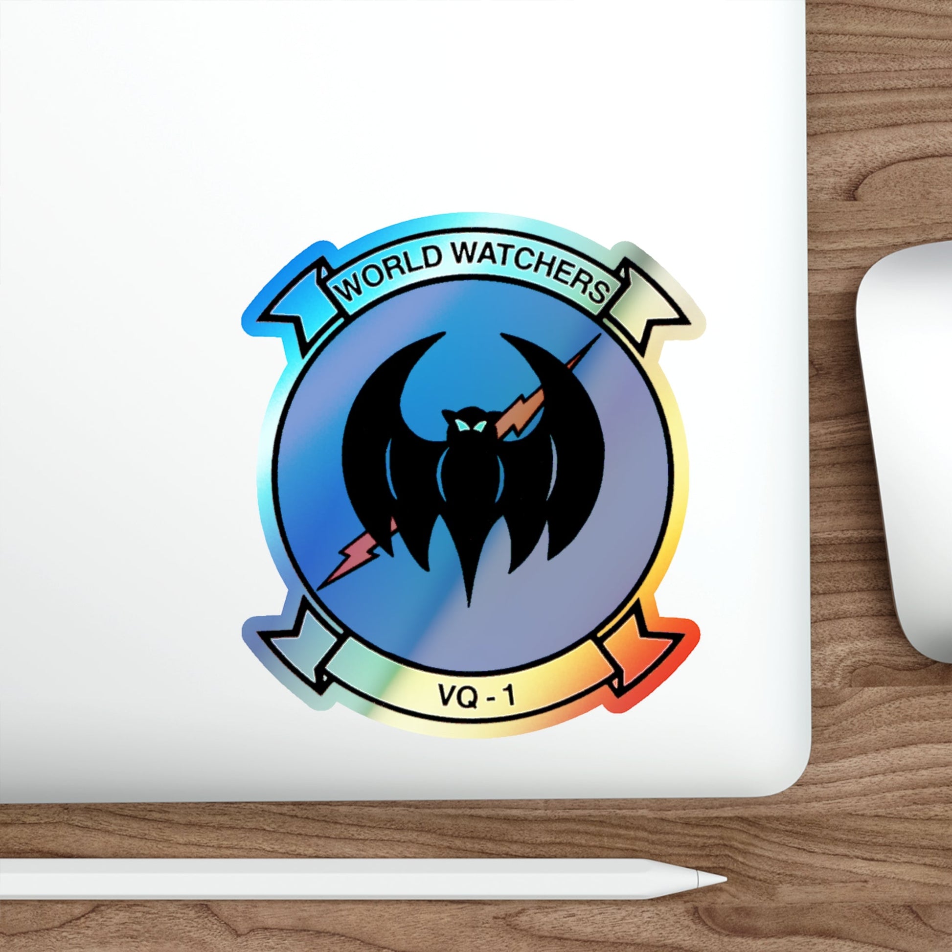 VQ 1 World Watchers v2 (U.S. Navy) Holographic STICKER Die-Cut Vinyl Decal-The Sticker Space