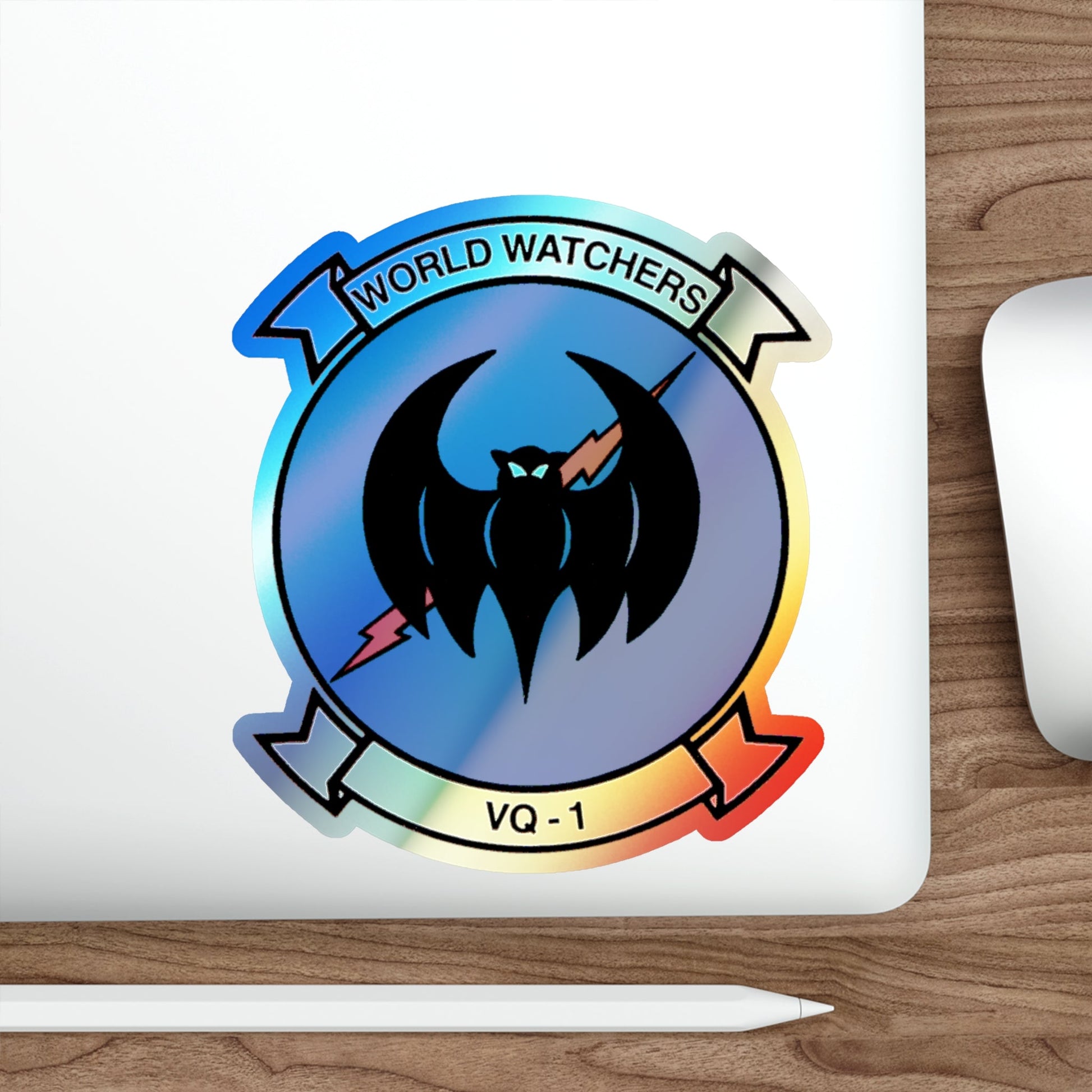 VQ 1 World Watchers v2 (U.S. Navy) Holographic STICKER Die-Cut Vinyl Decal-The Sticker Space