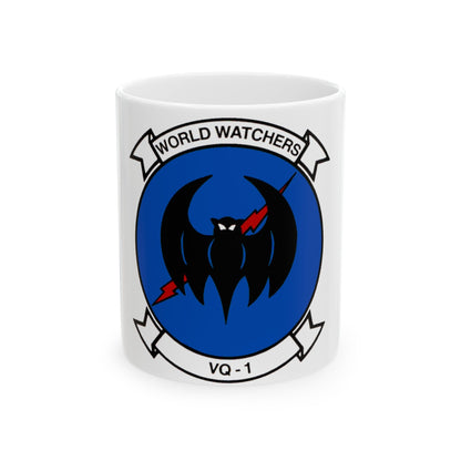 VQ 1 World Watchers v2 (U.S. Navy) White Coffee Mug-11oz-The Sticker Space
