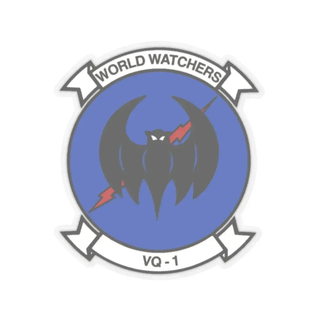 VQ 1 World Watchers v2 (U.S. Navy) STICKER Vinyl Kiss-Cut Decal 2 Inch Transparent - The Sticker Space