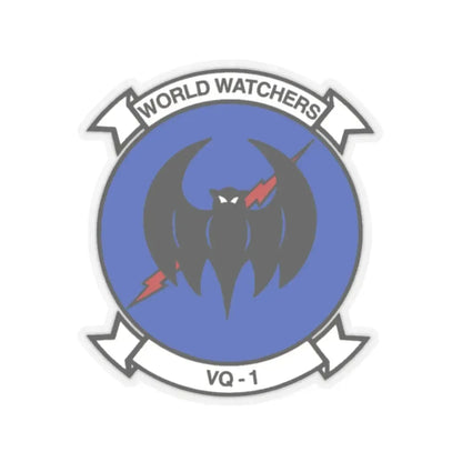VQ 1 World Watchers v2 (U.S. Navy) STICKER Vinyl Kiss-Cut Decal 3 Inch Transparent - The Sticker Space