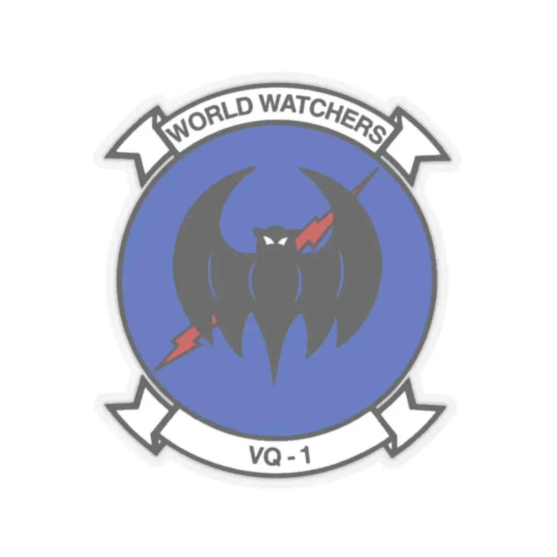 VQ 1 World Watchers v2 (U.S. Navy) STICKER Vinyl Kiss-Cut Decal 4 Inch Transparent - The Sticker Space
