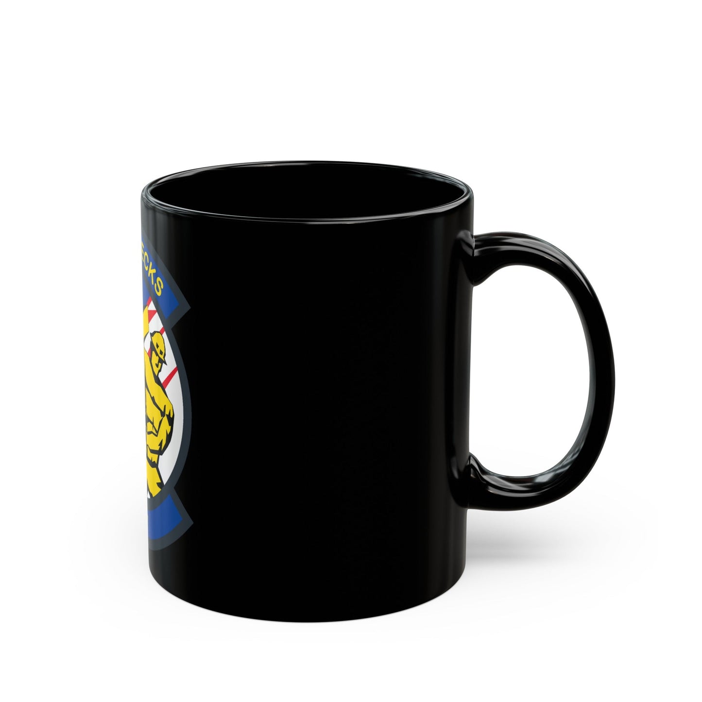 VQ 7 Roughnecks (U.S. Navy) Black Coffee Mug-The Sticker Space