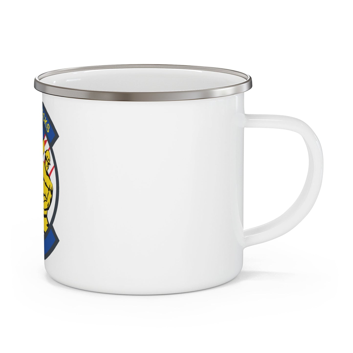 VQ 7 Roughnecks (U.S. Navy) Enamel Mug 12oz-12oz-The Sticker Space