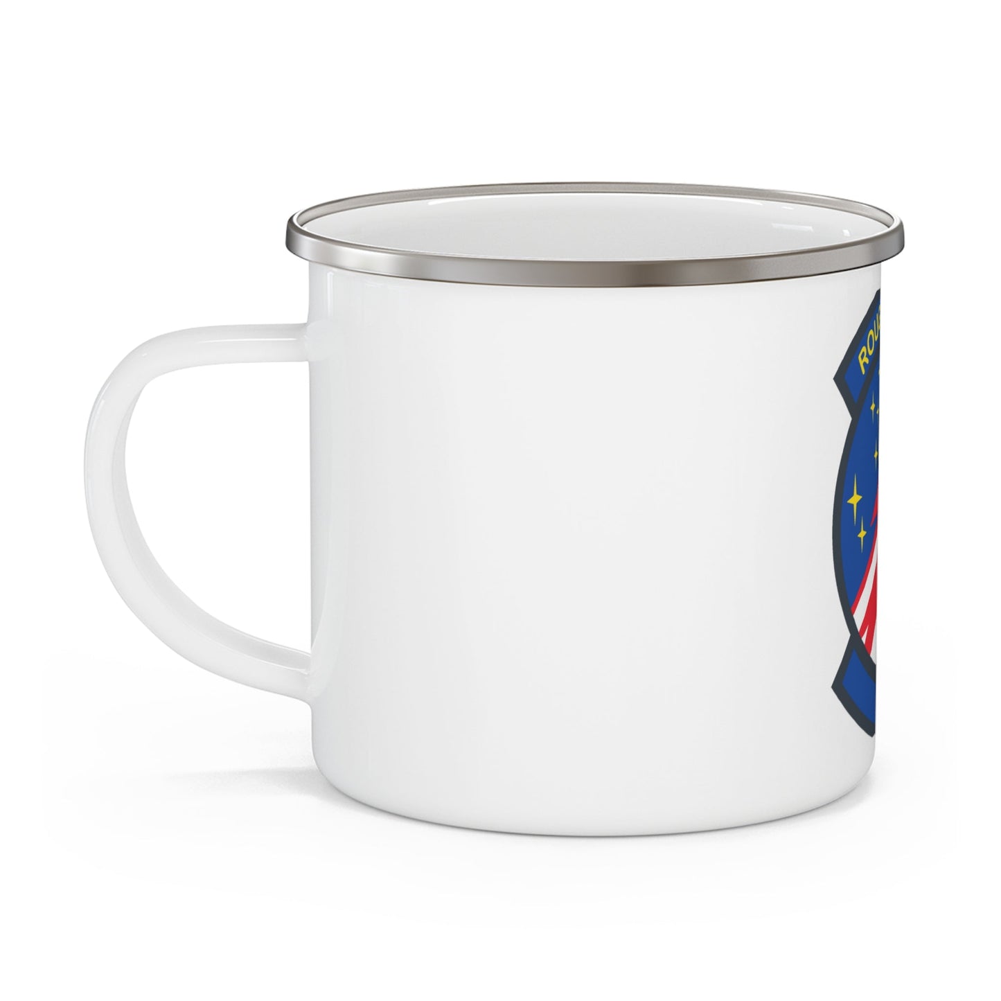 VQ 7 Roughnecks (U.S. Navy) Enamel Mug 12oz-12oz-The Sticker Space