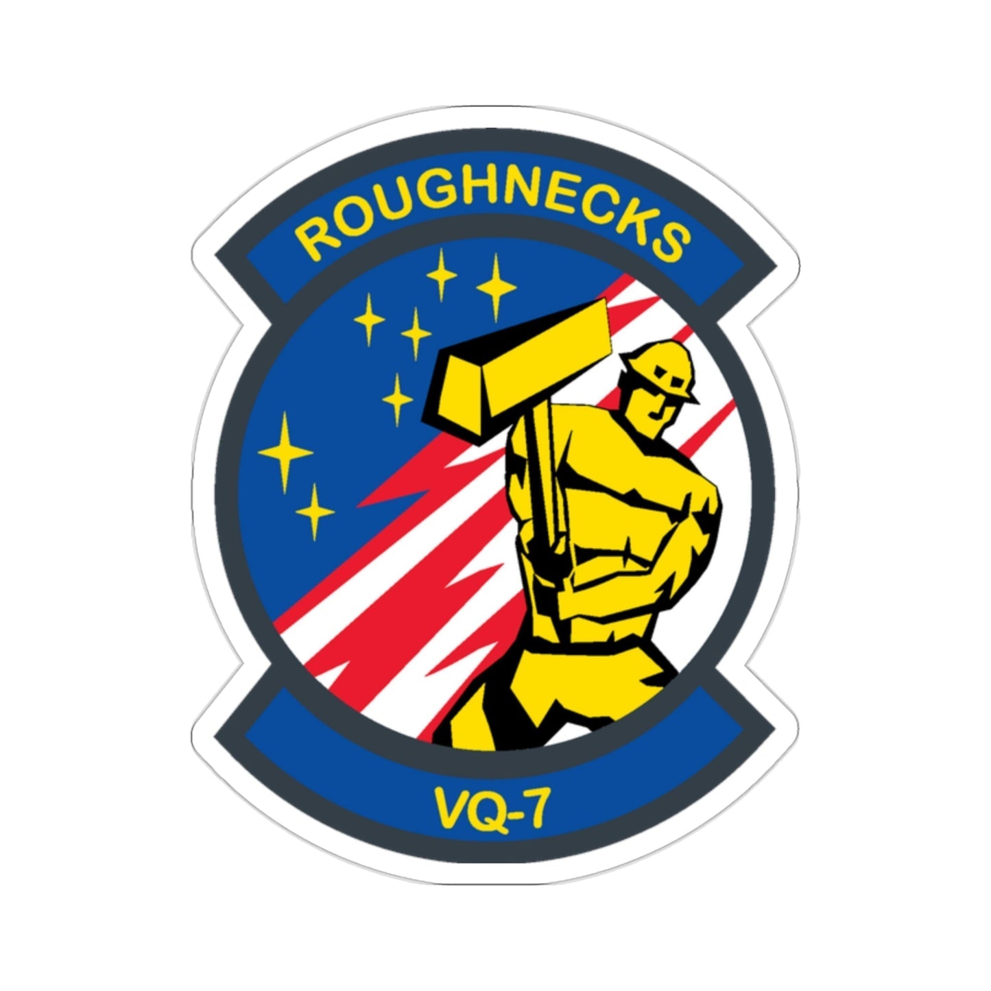 VQ 7 Roughnecks (U.S. Navy) STICKER Vinyl Die-Cut Decal-2 Inch-The Sticker Space