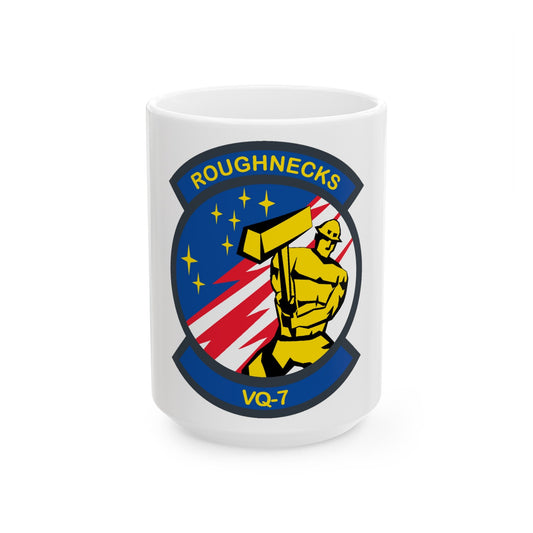 VQ 7 Roughnecks (U.S. Navy) White Coffee Mug-15oz-The Sticker Space
