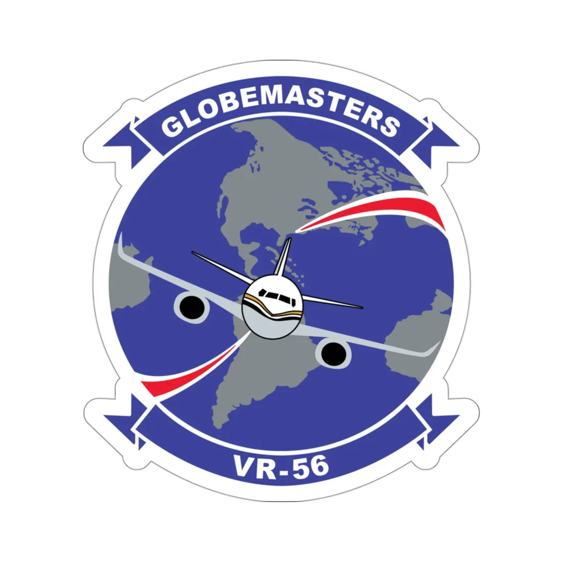 VR 56 Globemasters (U.S. Navy) STICKER Vinyl Die-Cut Decal 3 Inch - The Sticker Space