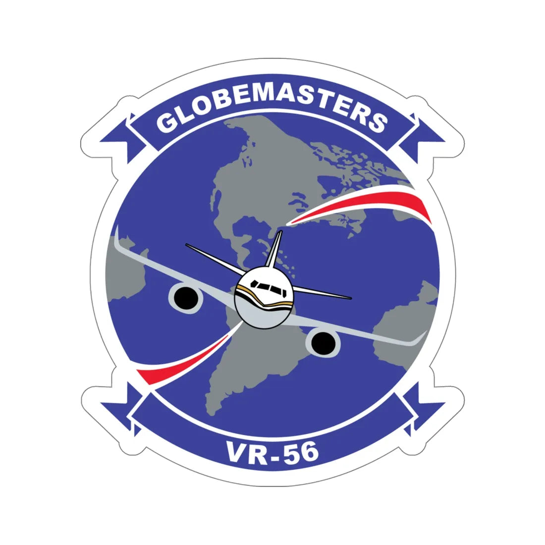 VR 56 Globemasters (U.S. Navy) STICKER Vinyl Die-Cut Decal 5 Inch - The Sticker Space