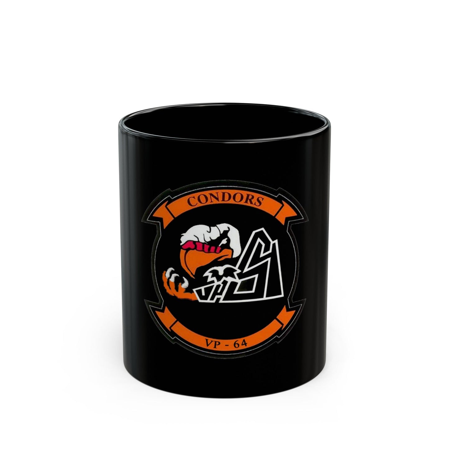 VR 64 Condors (U.S. Navy) Black Coffee Mug-11oz-The Sticker Space