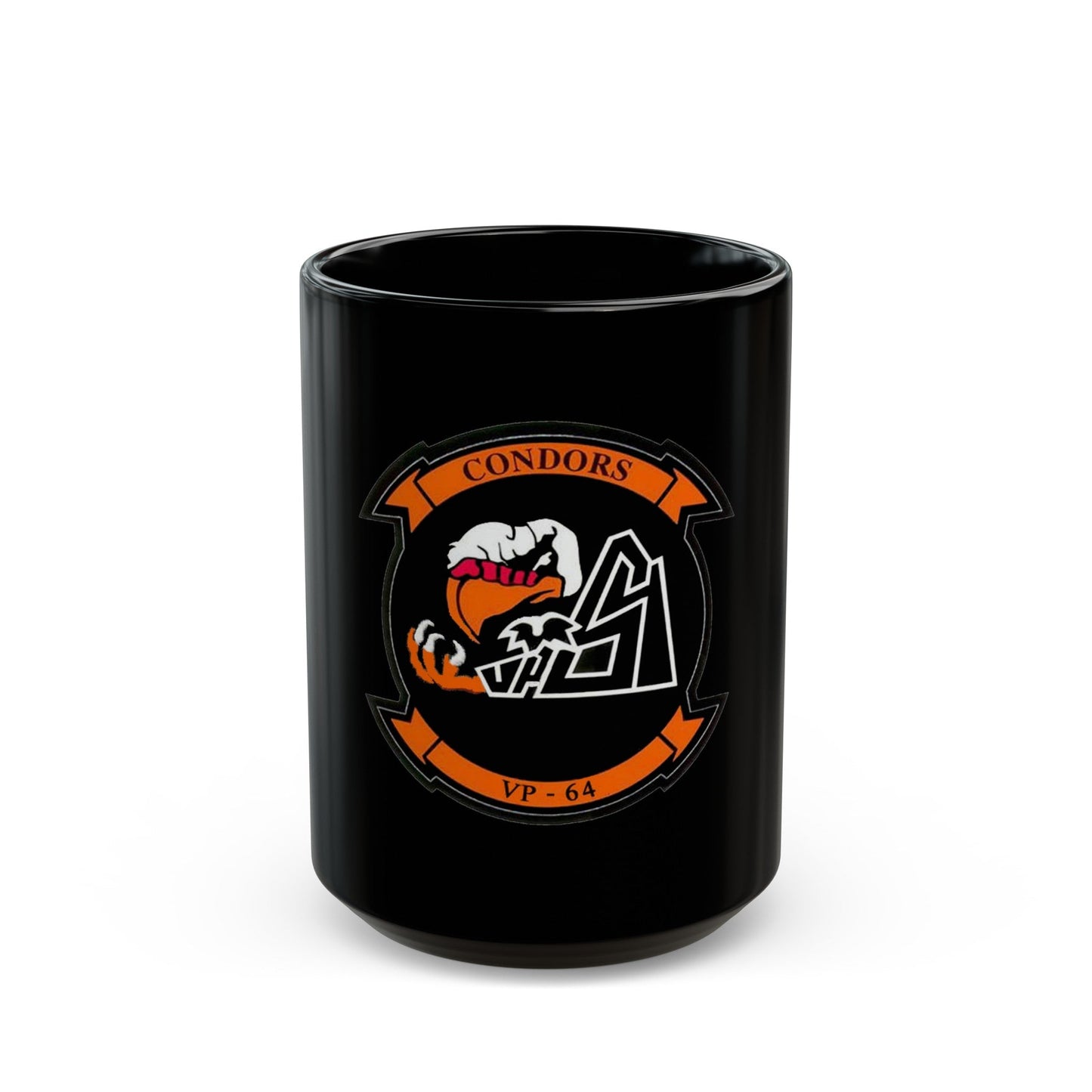 VR 64 Condors (U.S. Navy) Black Coffee Mug-15oz-The Sticker Space