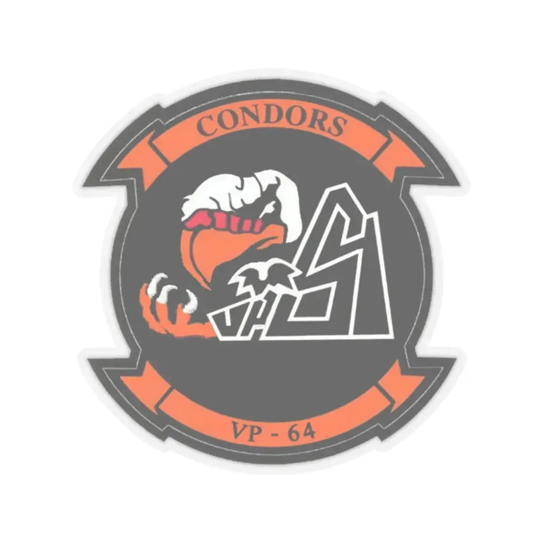 VR 64 Condors (U.S. Navy) STICKER Vinyl Kiss-Cut Decal 2 Inch Transparent - The Sticker Space