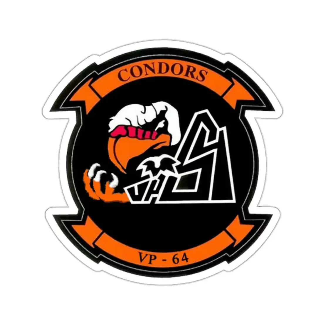 VR 64 Condors (U.S. Navy) STICKER Vinyl Kiss-Cut Decal 2 Inch White - The Sticker Space