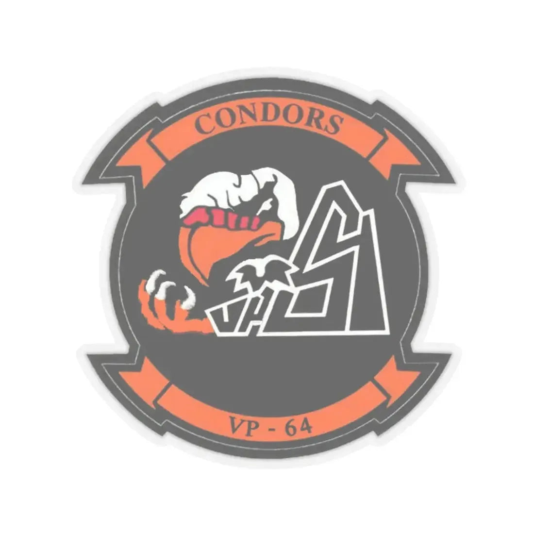 VR 64 Condors (U.S. Navy) STICKER Vinyl Kiss-Cut Decal 3 Inch Transparent - The Sticker Space