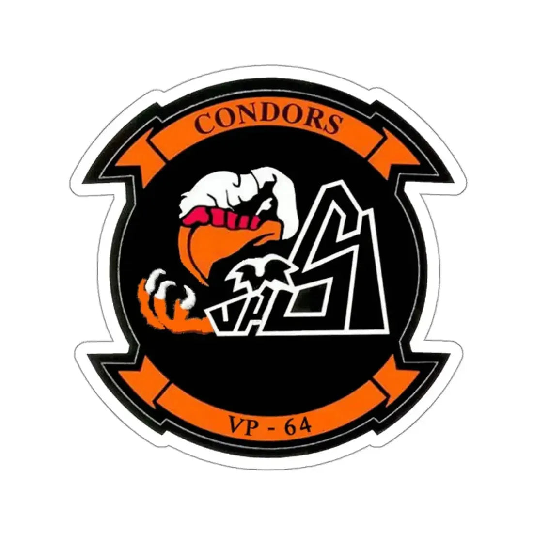 VR 64 Condors (U.S. Navy) STICKER Vinyl Kiss-Cut Decal 3 Inch White - The Sticker Space