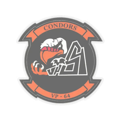 VR 64 Condors (U.S. Navy) STICKER Vinyl Kiss-Cut Decal 4 Inch Transparent - The Sticker Space