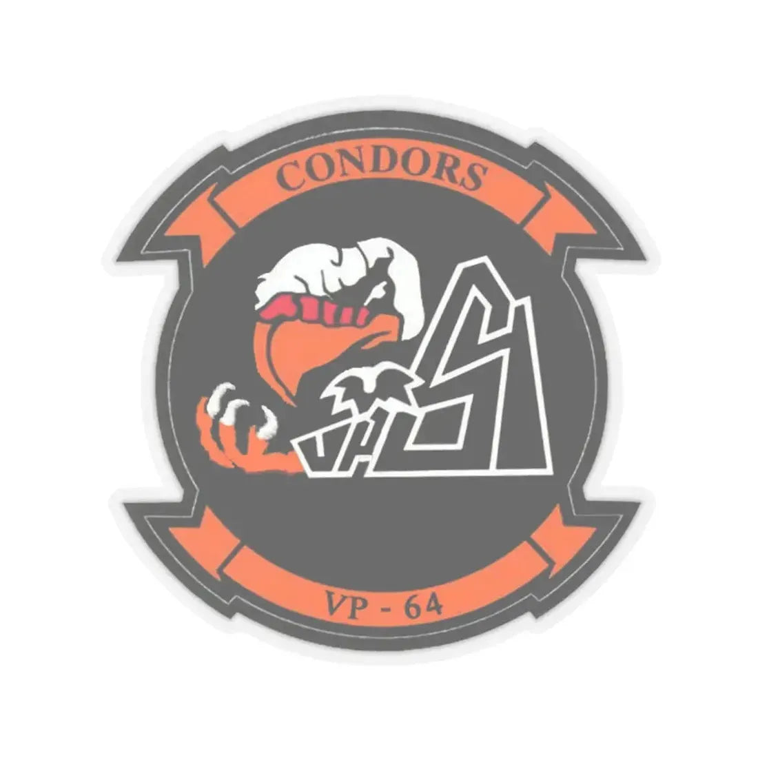VR 64 Condors (U.S. Navy) STICKER Vinyl Kiss-Cut Decal 6 Inch Transparent - The Sticker Space