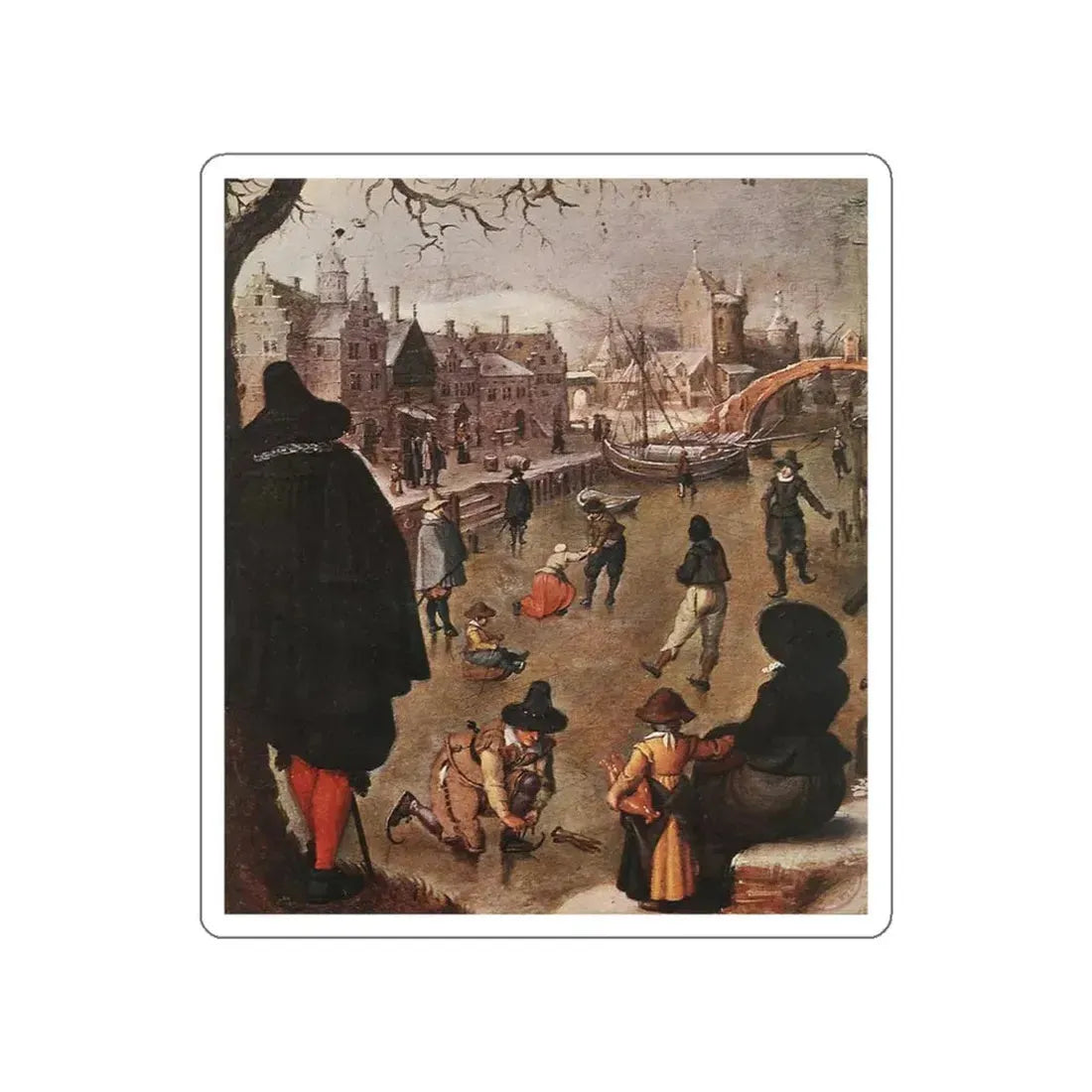 VRANCX, Sebastian - January (detail) (Artwork) STICKER Vinyl Die-Cut Decal White Die-Cut 5 Inch - The Sticker Space