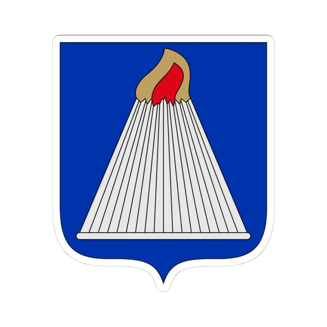 Vårdö.vaakuna (Finland) (Coat of Arms) STICKER Vinyl Kiss-Cut Decal 4 Inch White - The Sticker Space