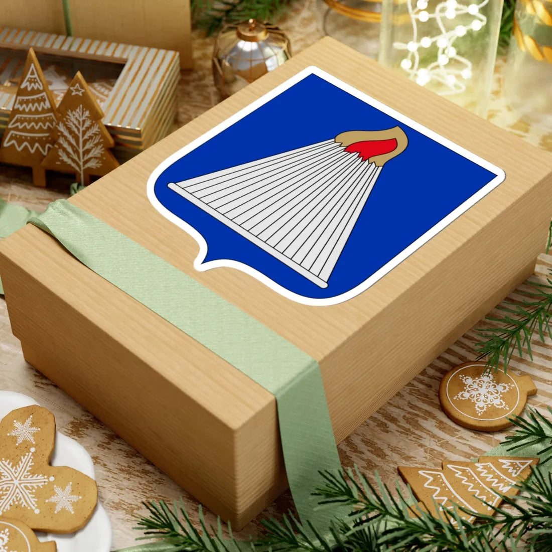 Vårdö.vaakuna (Finland) (Coat of Arms) STICKER Vinyl Kiss-Cut Decal - The Sticker Space