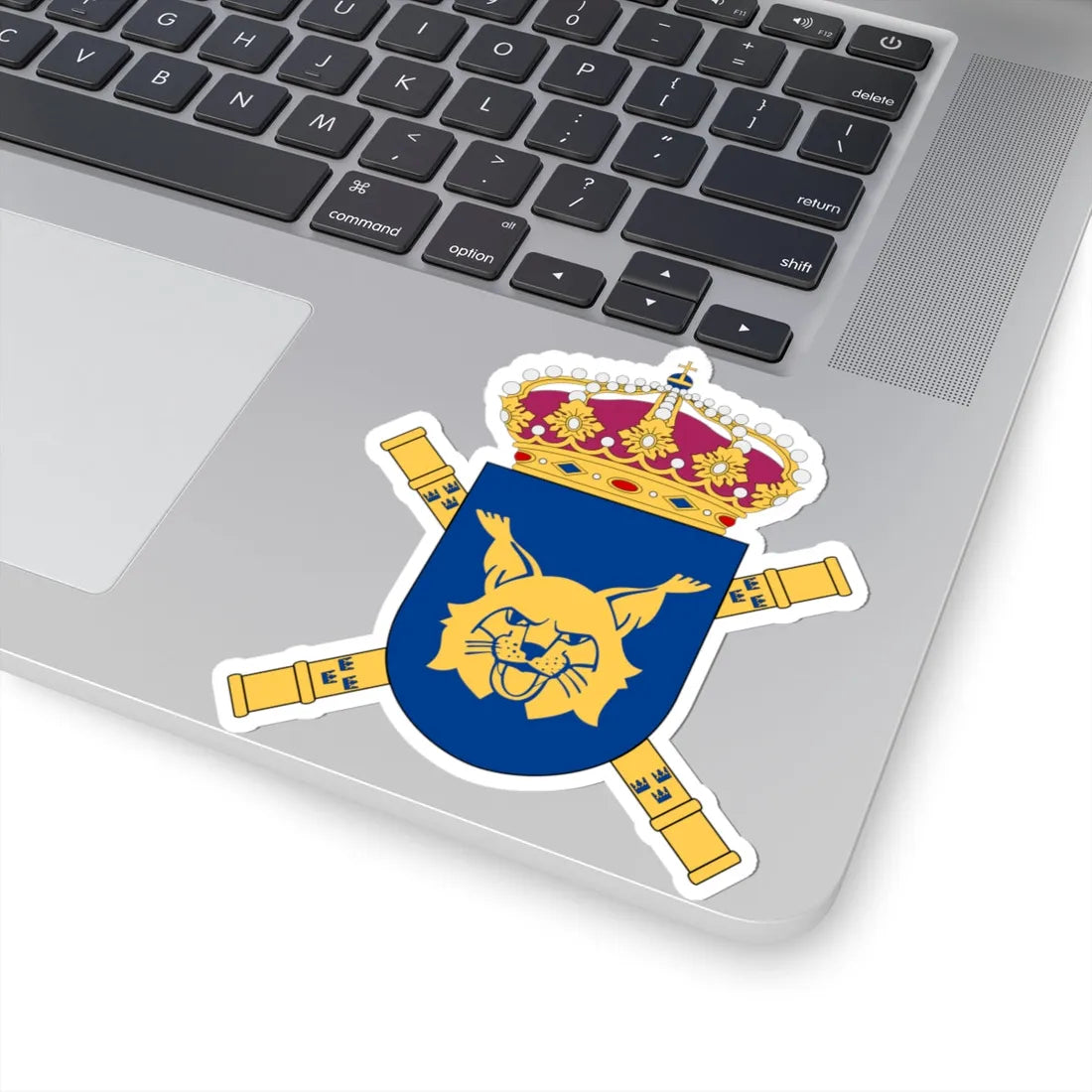 Övre norra arméfördelningen vapen (Sweden) (Coat of Arms) STICKER Vinyl Kiss-Cut Decal - The Sticker Space