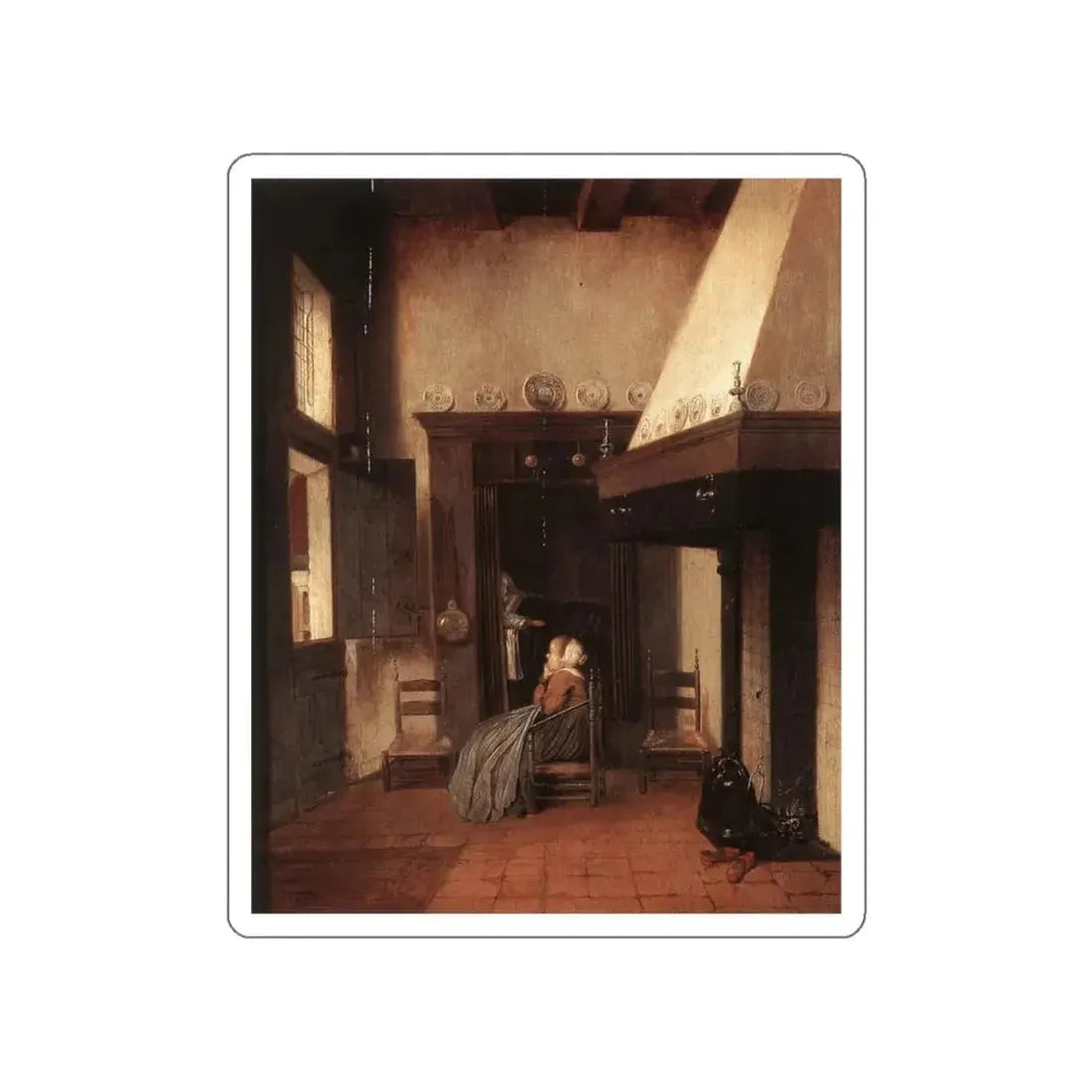 VREL, Jacobus - The Hospital Orderly (Artwork) STICKER Vinyl Die-Cut Decal White Die-Cut 5 Inch - The Sticker Space