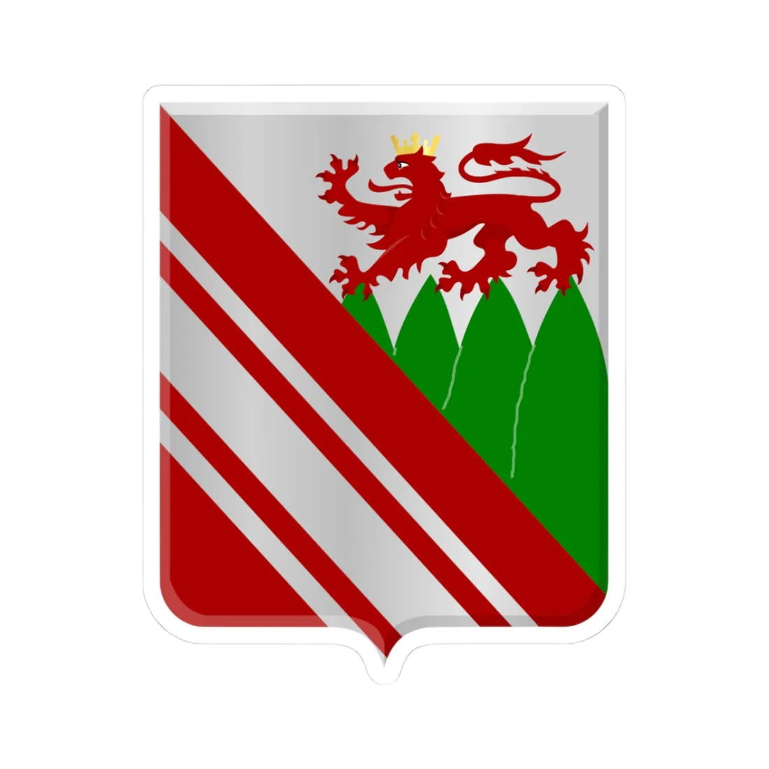 Vresse-sur-Semois wapen (Belgium) (Coat of Arms) STICKER Vinyl Kiss-Cut Decal 3 Inch White - The Sticker Space