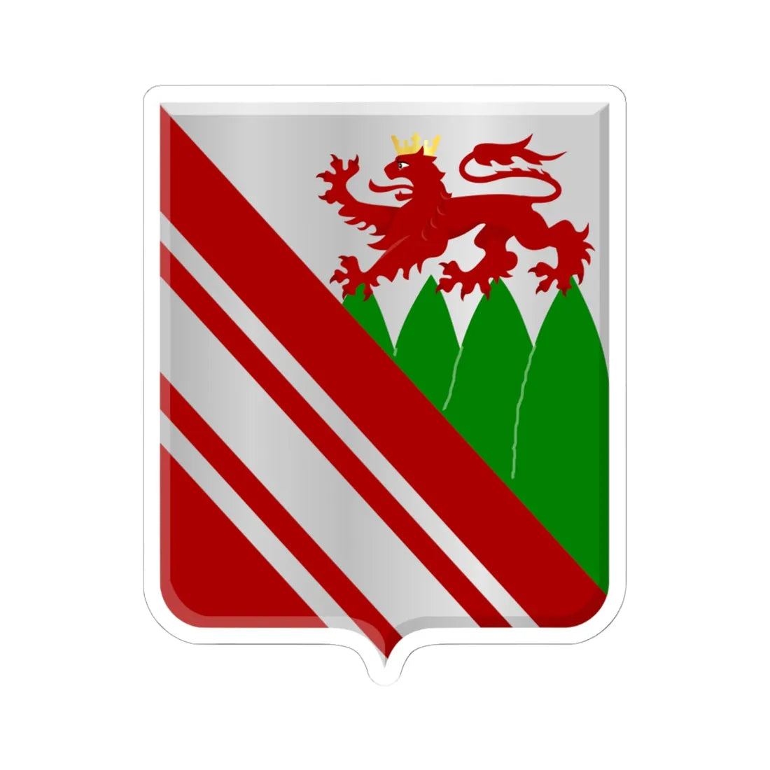 Vresse-sur-Semois wapen (Belgium) (Coat of Arms) STICKER Vinyl Kiss-Cut Decal 6 Inch White - The Sticker Space