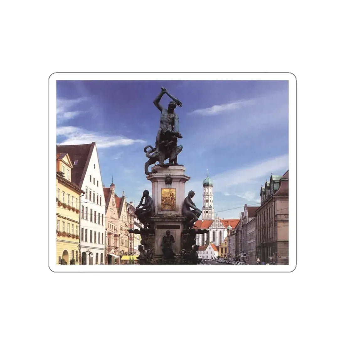 VRIES, Adriaen de - Hercules Fountain (Artwork) STICKER Vinyl Die-Cut Decal White Die-Cut 3 Inch - The Sticker Space