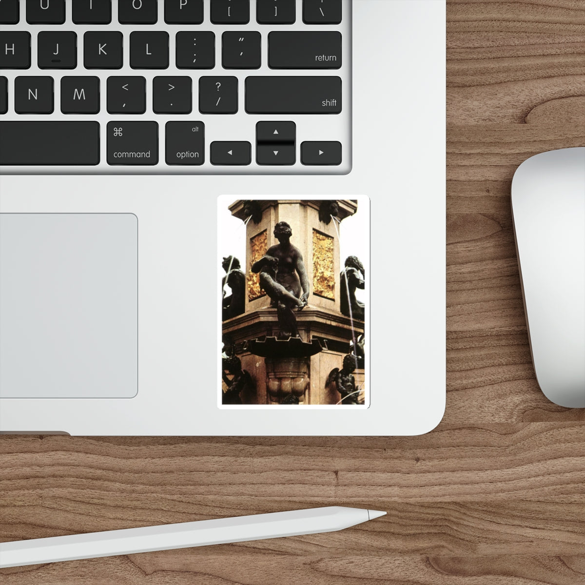 VRIES, Adriaen de - Hercules Fountain (detail) (Artwork) STICKER Vinyl Die-Cut Decal-The Sticker Space