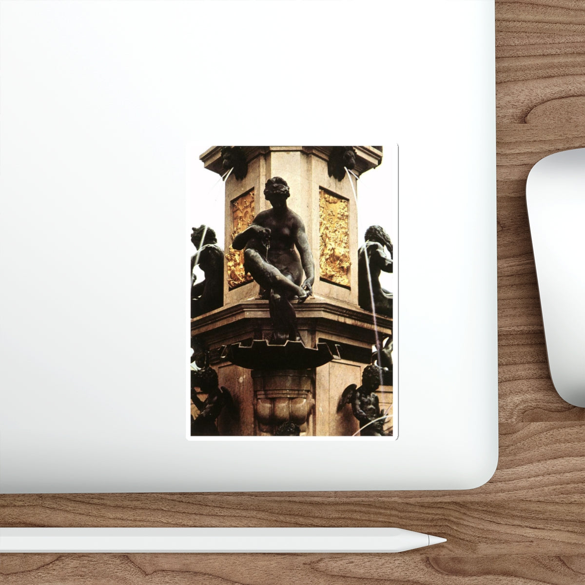 VRIES, Adriaen de - Hercules Fountain (detail) (Artwork) STICKER Vinyl Die-Cut Decal-The Sticker Space