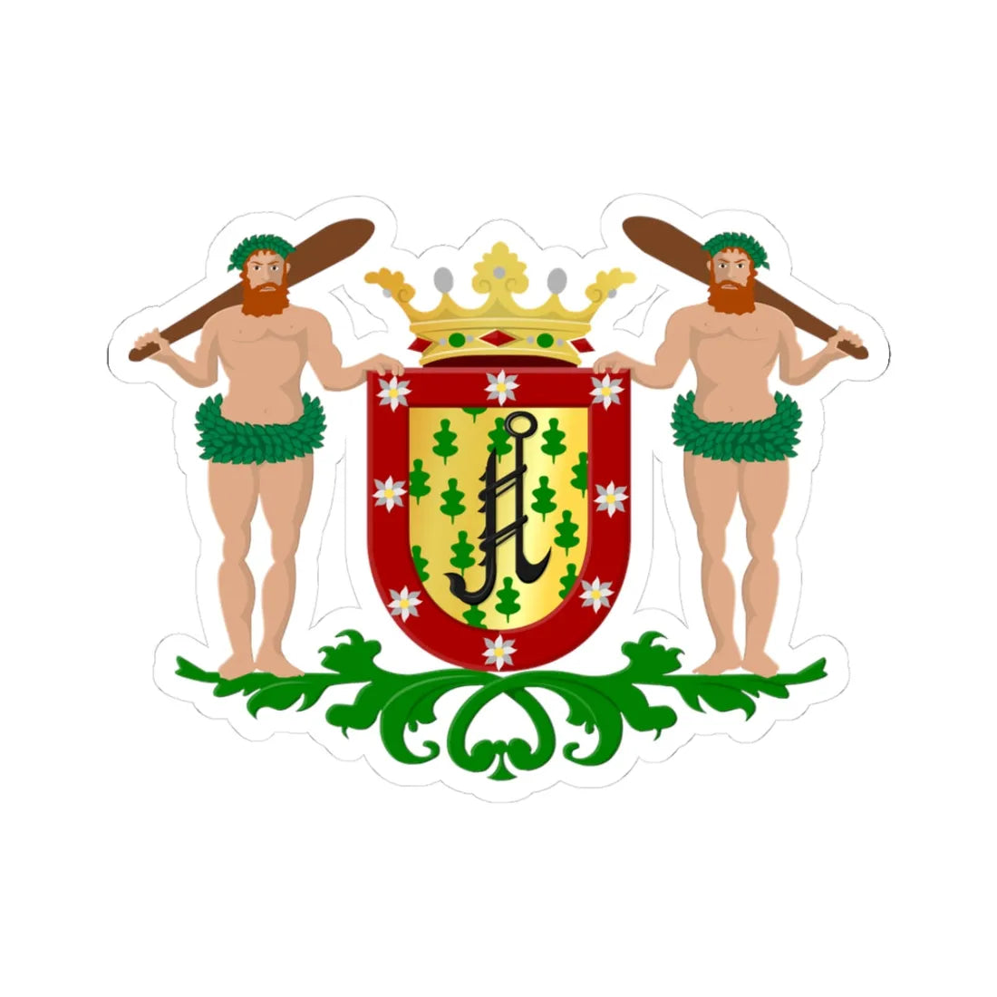 Vries wapen (Netherlands) (Coat of Arms) STICKER Vinyl Kiss-Cut Decal 3 Inch White - The Sticker Space