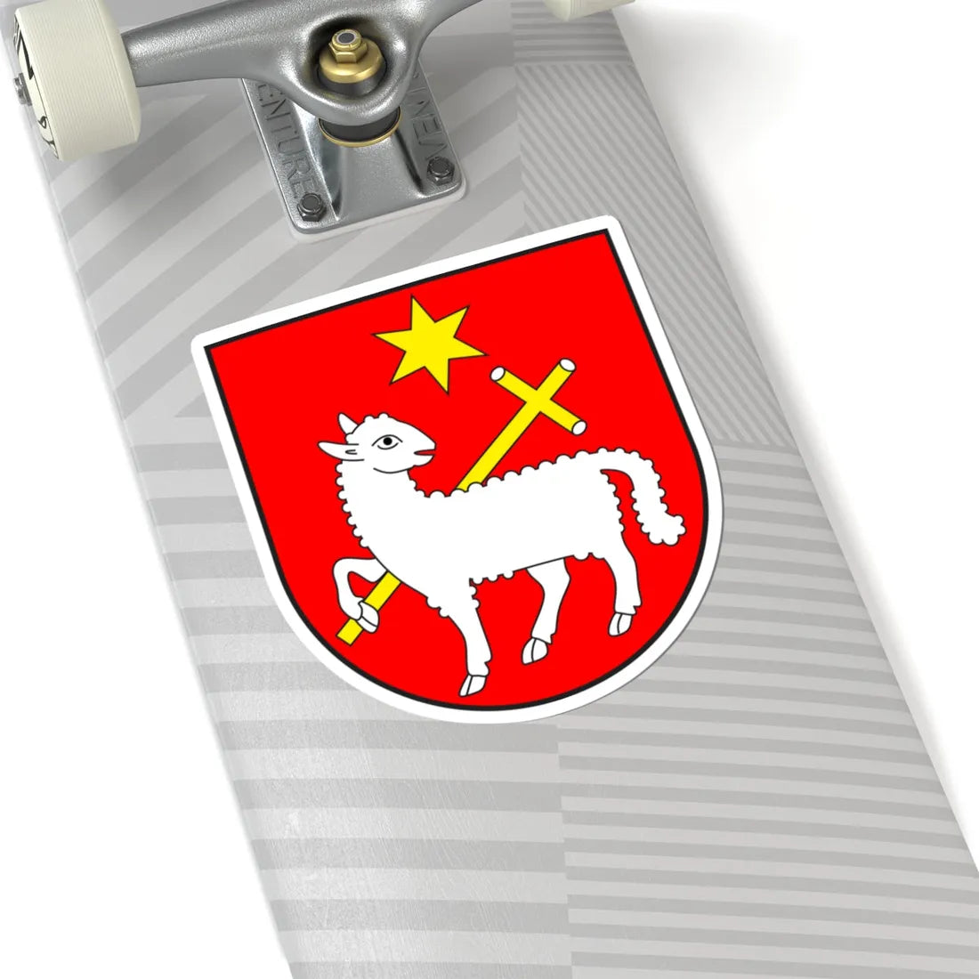 Vrin wappen (Switzerland) (Coat of Arms) STICKER Vinyl Kiss-Cut Decal - The Sticker Space