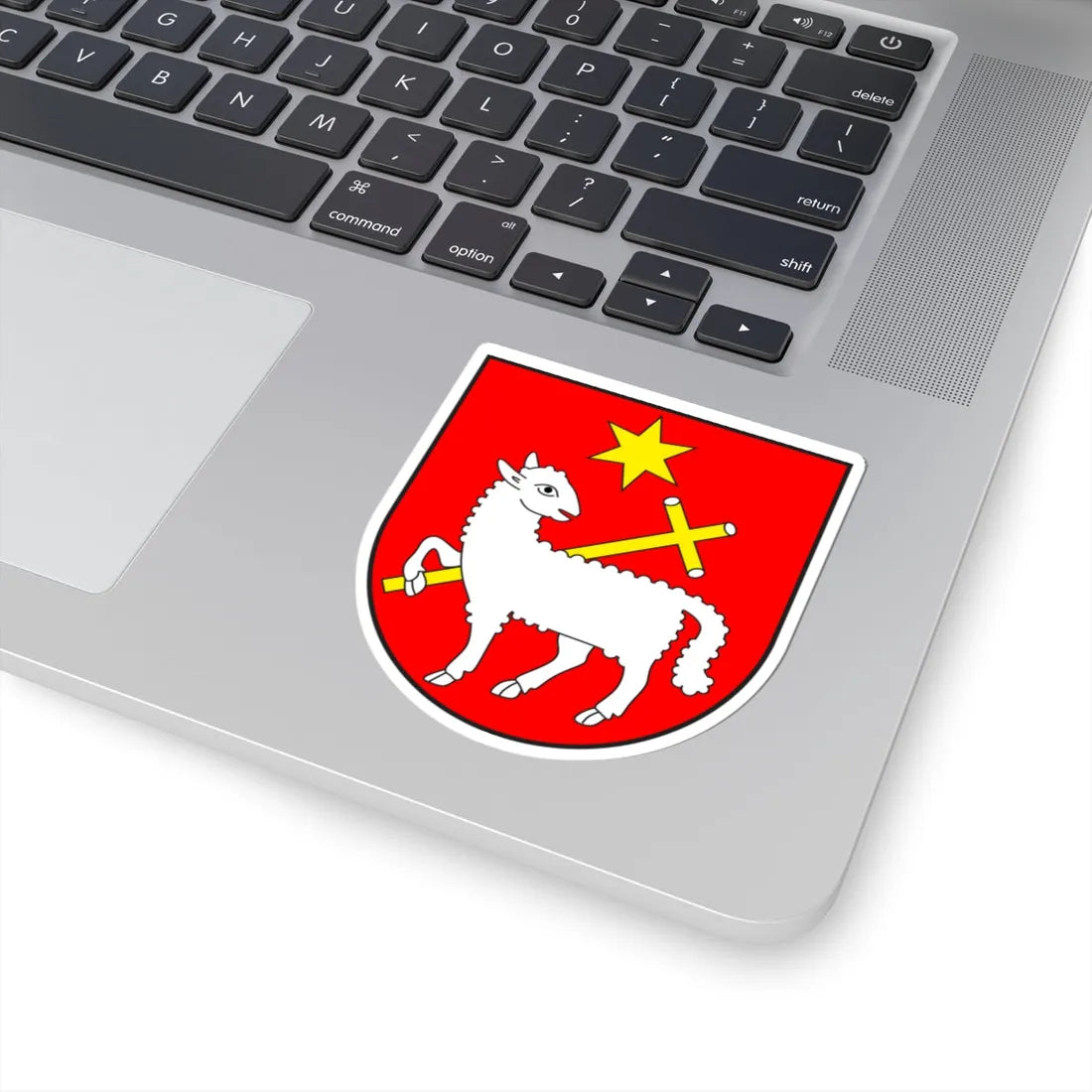 Vrin wappen (Switzerland) (Coat of Arms) STICKER Vinyl Kiss-Cut Decal - The Sticker Space