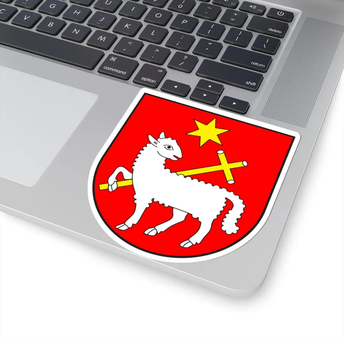 Vrin wappen (Switzerland) (Coat of Arms) STICKER Vinyl Kiss-Cut Decal - The Sticker Space