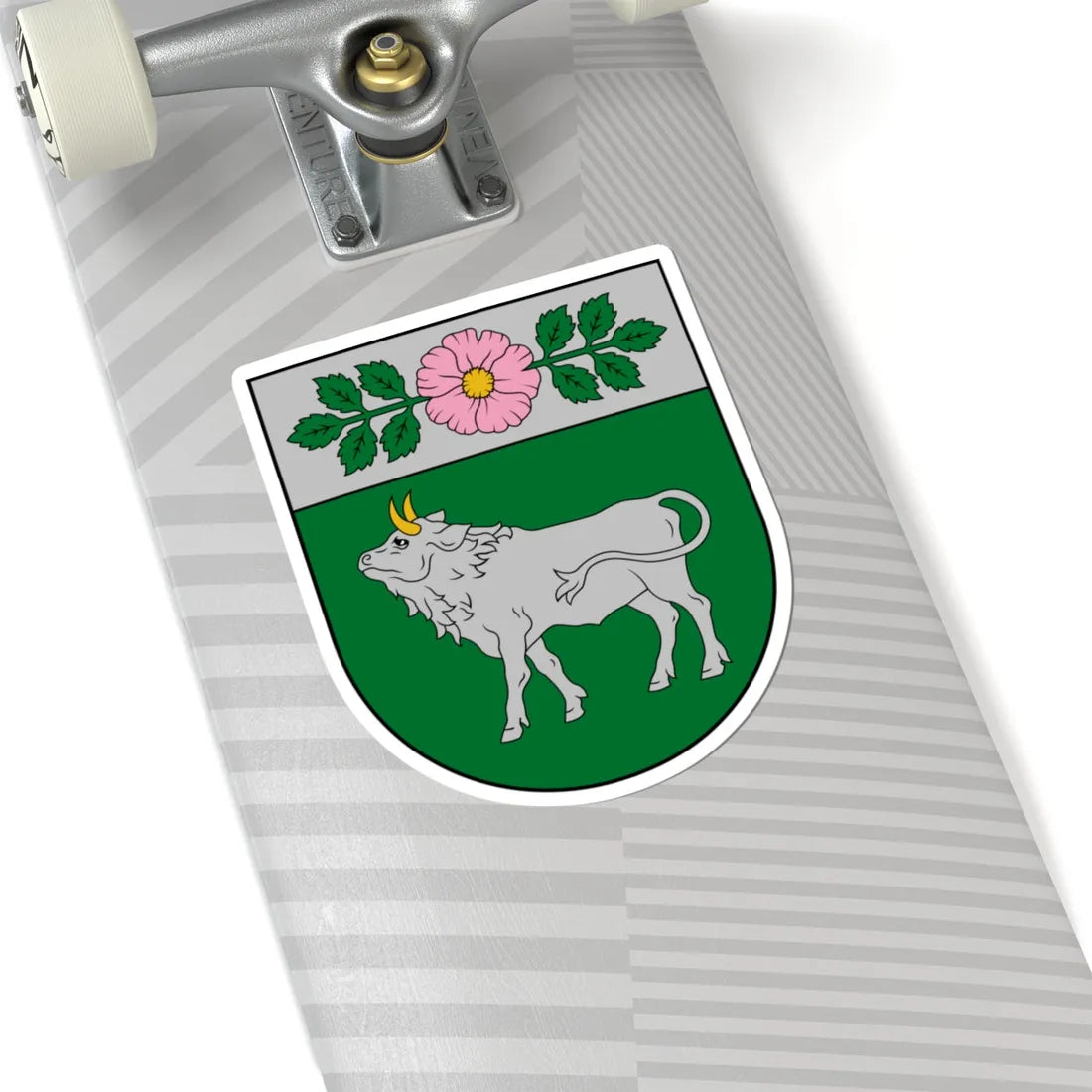 Vārkavas novads COA (Latvia) (Coat of Arms) STICKER Vinyl Kiss-Cut Decal - The Sticker Space