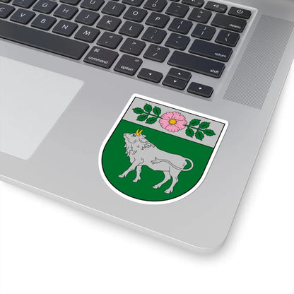Vārkavas novads COA (Latvia) (Coat of Arms) STICKER Vinyl Kiss-Cut Decal - The Sticker Space