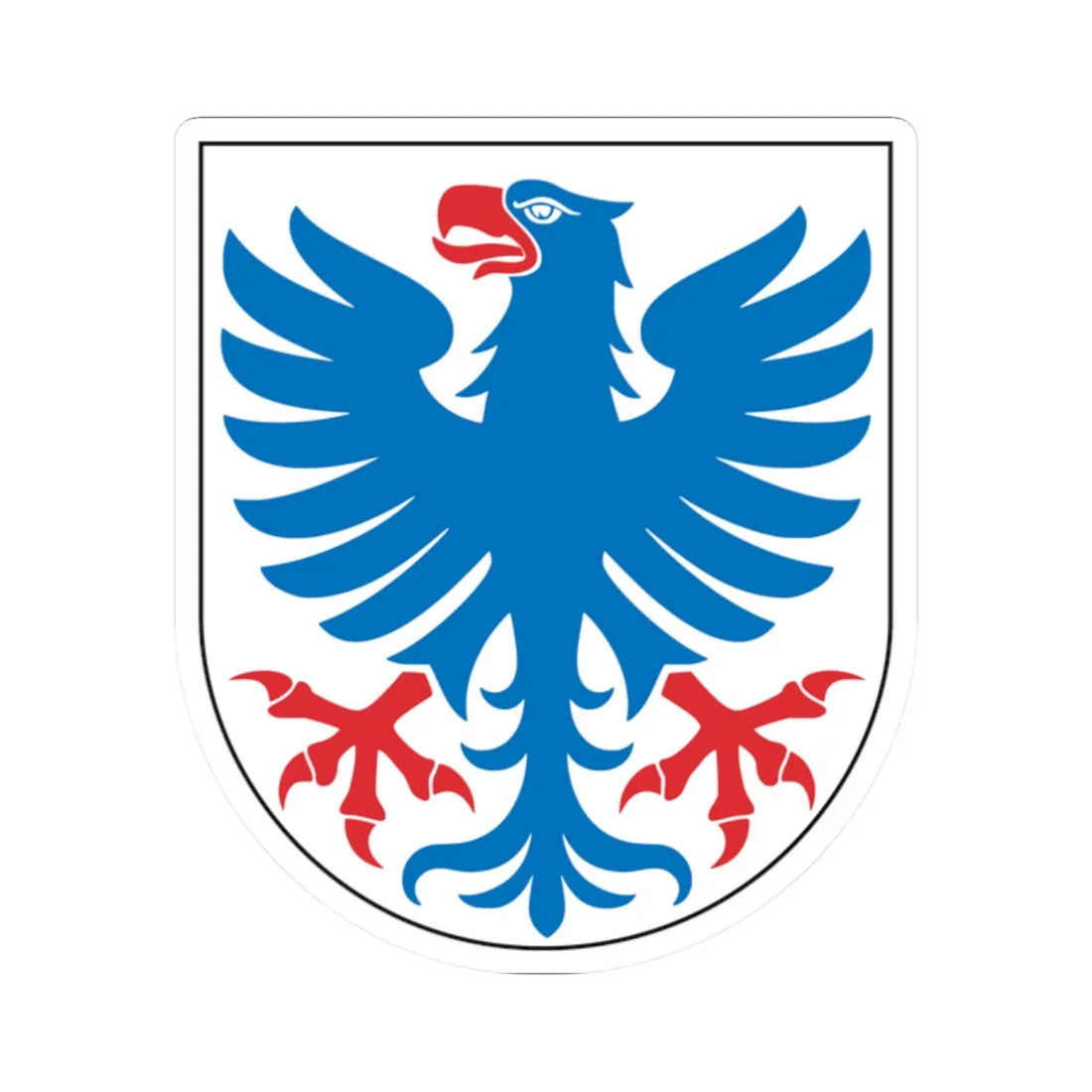 Värmland landskapsvapen - Riksarkivet Sverige (Sweden) (Coat of Arms) STICKER Vinyl Kiss-Cut Decal 2 Inch White - The Sticker Space